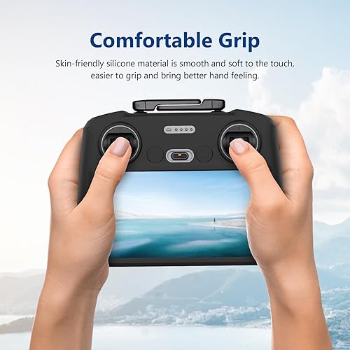 Miniatura 5 de Writiany DJI RC 2 Funda protectora de silicona, DJI RC 2 DJI Mini 4 Pro Controller Funda protectora para DJI Mini 4 ProDJI Air 3 Accesorios (negro)