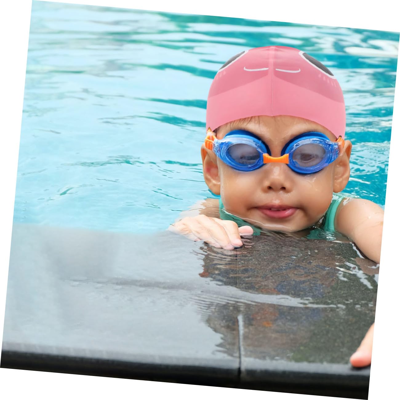 Milisten Bonnet De Bain Casquette Bain Bébé Bonnet De Casquette Enfant en Bas Âge Natation Aqua Bonnets De Bain Imperméables pour Enfants Bonnets De Bain en Silicone