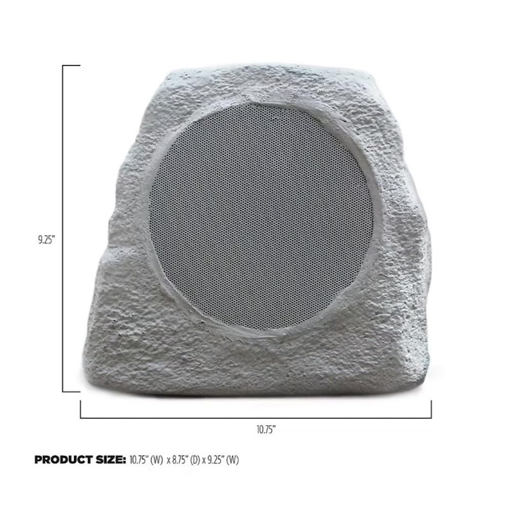 ION Glow Stone Link BT - Altavoz solar de roca, color gris