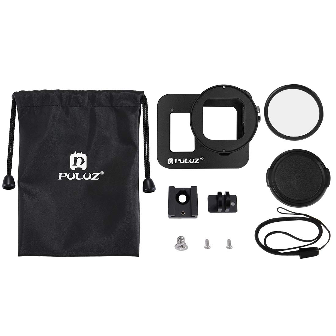 Amazon.com: PULUZ for GoPro HERO8 Black CNC Aluminum Alloy Housing