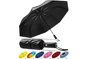 Compact Folding Travel Umbrella: Conquer Rain with Rain-Mate