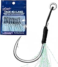 Assist Hooks, Single, Solid Ring, High Cost Performance, 10 Pieces, S, M, L, Tinsel Included, Rust Proof, For Big Games, LSJ Shore Jig, Metal Jigs, Fishing, Blue Items, Sea Bass
