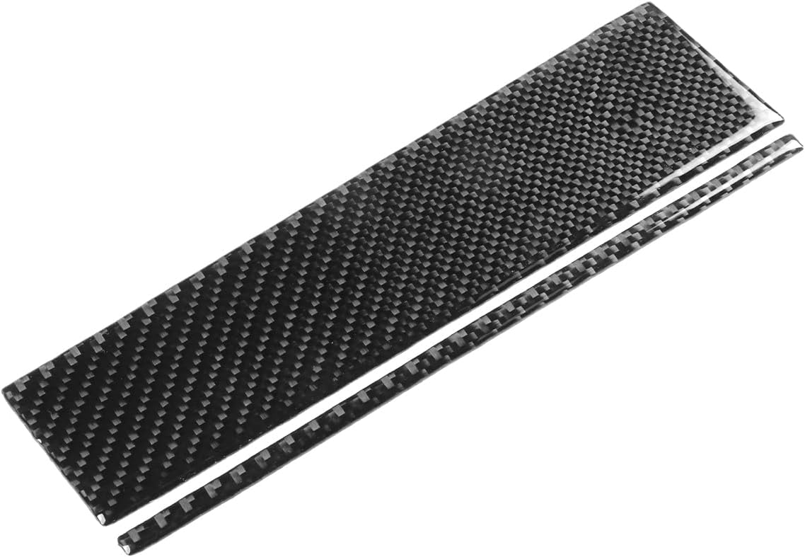 Generic Real Premium Carbon Fiber Car Main Driver Side Decorative Strip Panel Sticker Cover Trim Decals Compatible with Subaru Impreza 2017-2022/Crosstrek 2018-2022 Auto Interior Accessories Black