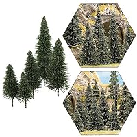 40pcs Dark Green Pine Model Cedar Trees 52-126 mm for Model Railroad Scenery Landscape Layout HO OO Scale New S0804