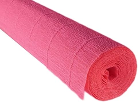 Premium Italian Crepe Paper Roll Heavy-Weight 180 Gram 13.3 sqft 51-Pink