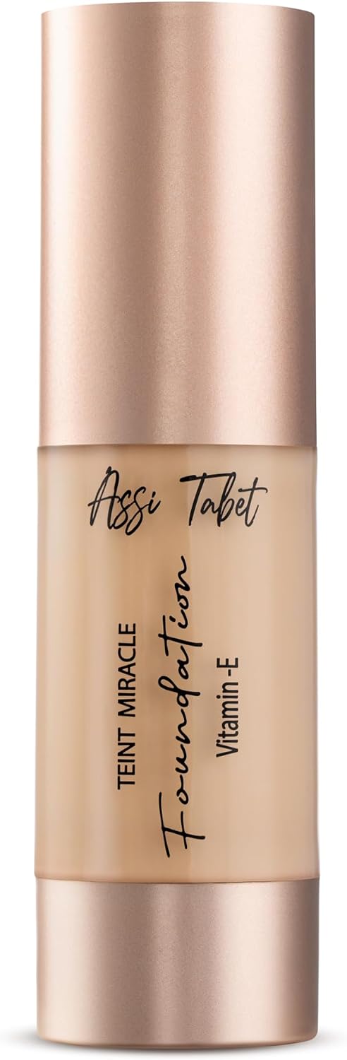 Fondöten E Vitaminli Sıvı Fondöten, Medium Beige, Tüm Cilt Tipleri İçin, Doğal ve Pürüzsüz Kapatıcılık, Uzun Süre Kalıcı, Nemlendirici