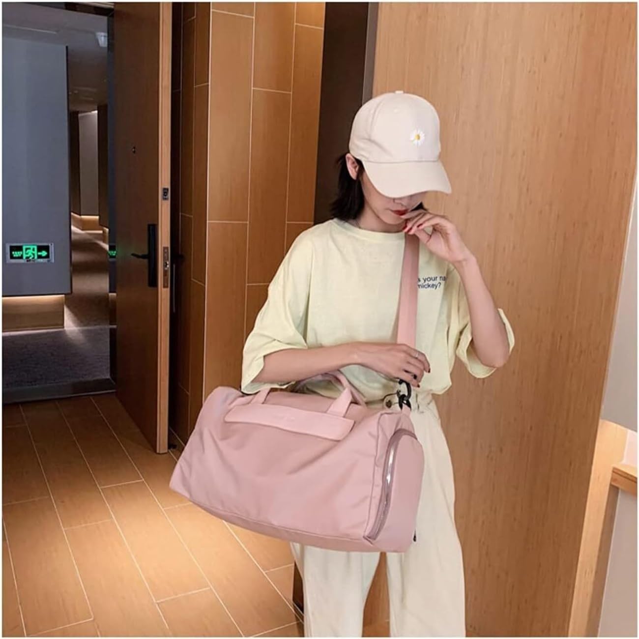 Bolsos Holgados Bolso De Viaje Gran Capacidad Para Mujer, Mano Para Separación En Seco Y Húmedo Bolso de Noche