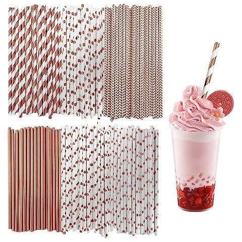 Lot de 150 pailles en papier TAFACE Cover