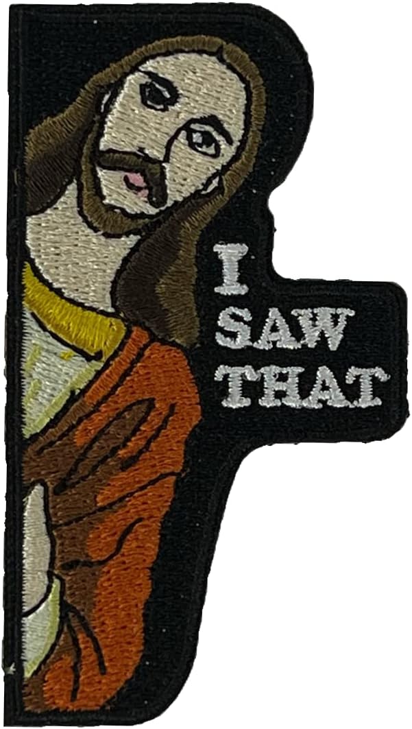 I Saw That, Morale Patch, Meme Patch, Morale Patch, Military Patch, Hook and Loop, Tactical Backpack, Murph, Veteran Owned
