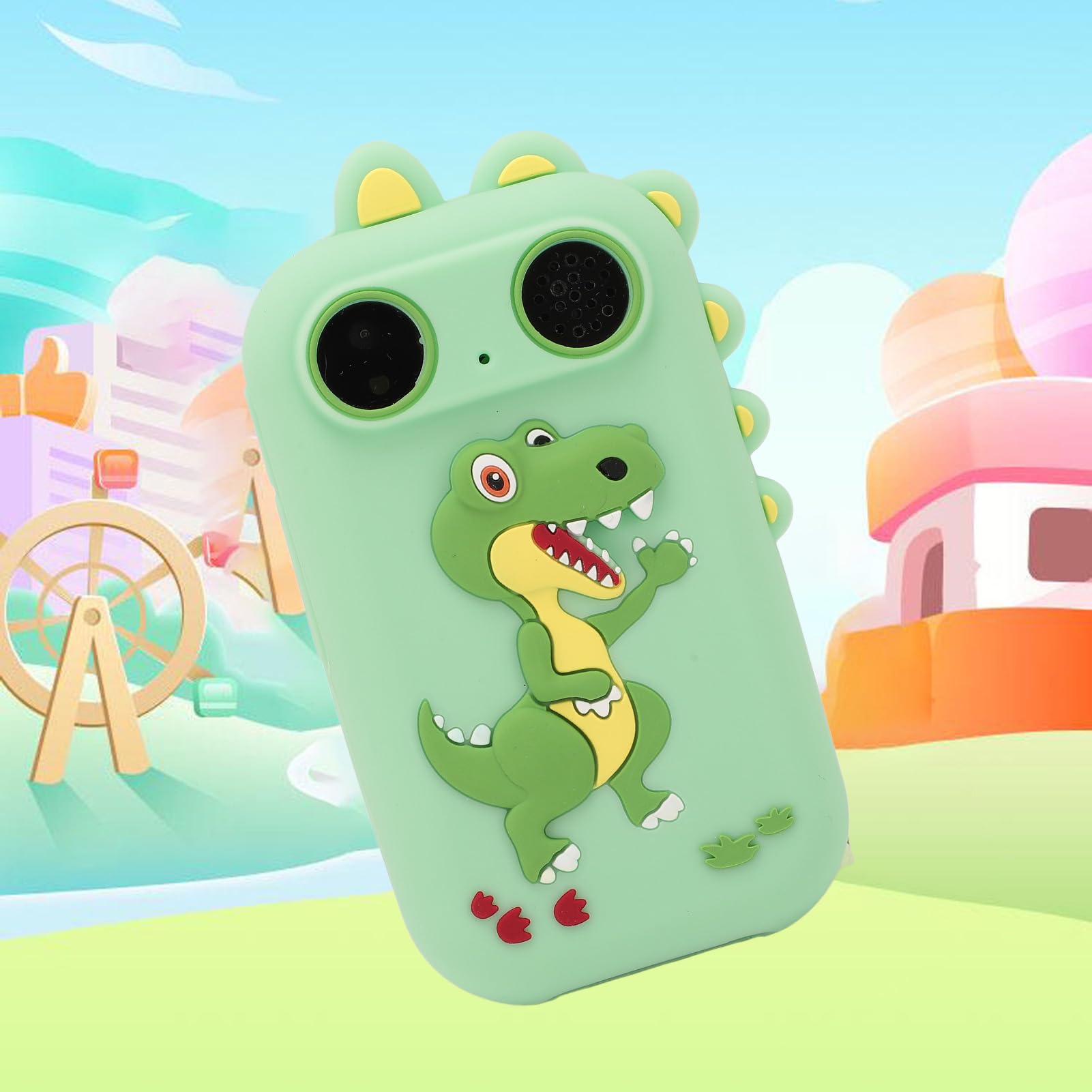 Kids Smart Phone for Girls Boys, 2.8in Touch Screen, 1080P 48MP Cute Kids Smart Phone Toy with Dual Camera, Music Player, Game, Fun Photography (Green)