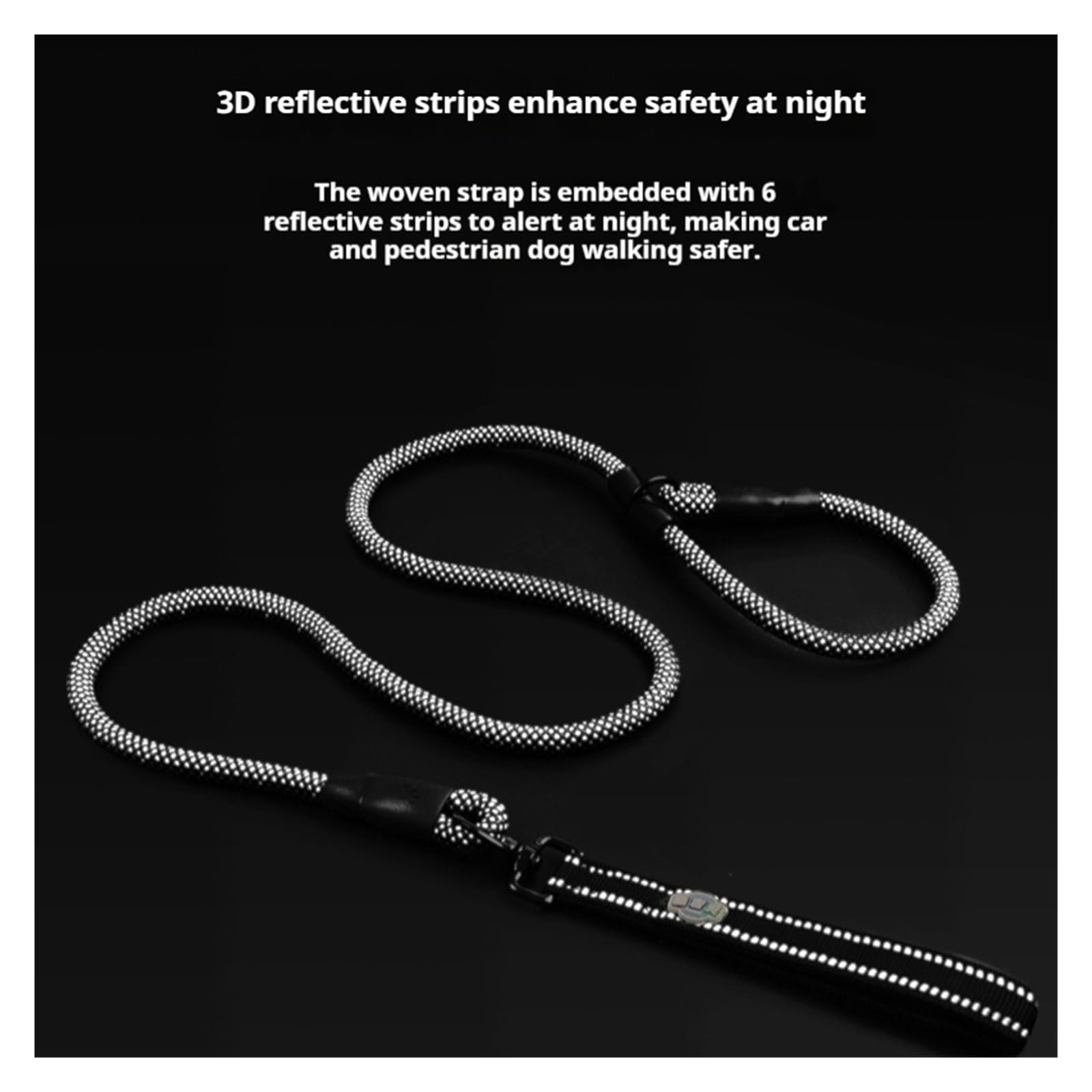 Chaîne de Corde d'entraînement en Laisse épaisse for Chien, Compatible avec Les Chiens de Taille Moyenne à Grande, Anti-déflagrant, Anti-nœud, Traction for Animaux de Compagnie