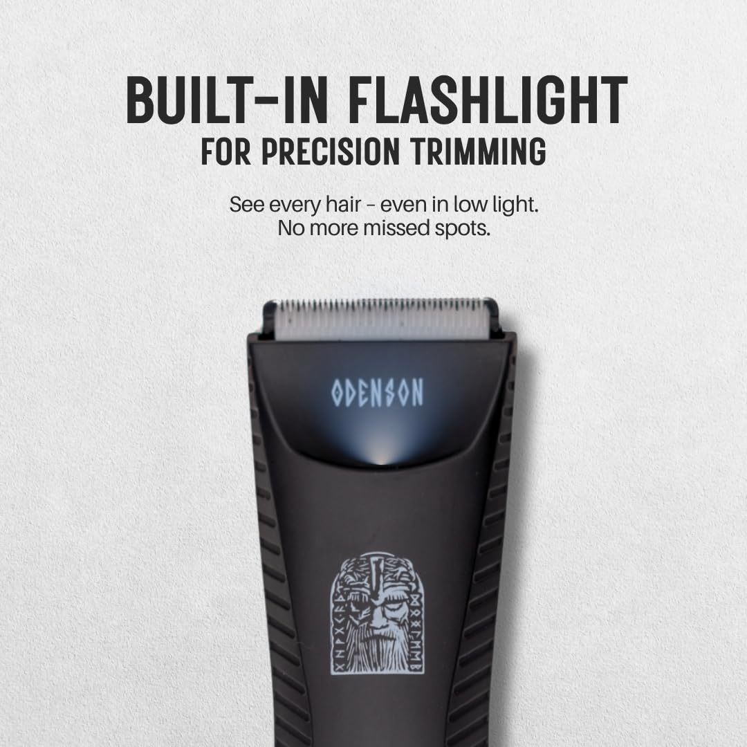 Odenson Stone Shaver - Rasoio per barba e corpo da uomo, rasoio senza fili impermeabile, tagliacapelli e kit per la toilette