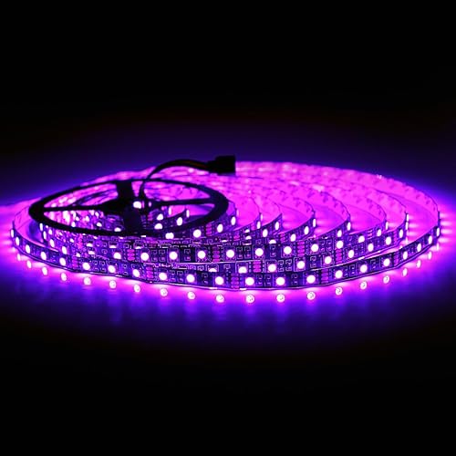 Vista 19 de SUPERNIGHT Tira de luces LED 5050 RGBW de 16.4 pies, 300 LED, luces LED que cambian de color para San Valentín, bengalas de boda, luces de Navidad