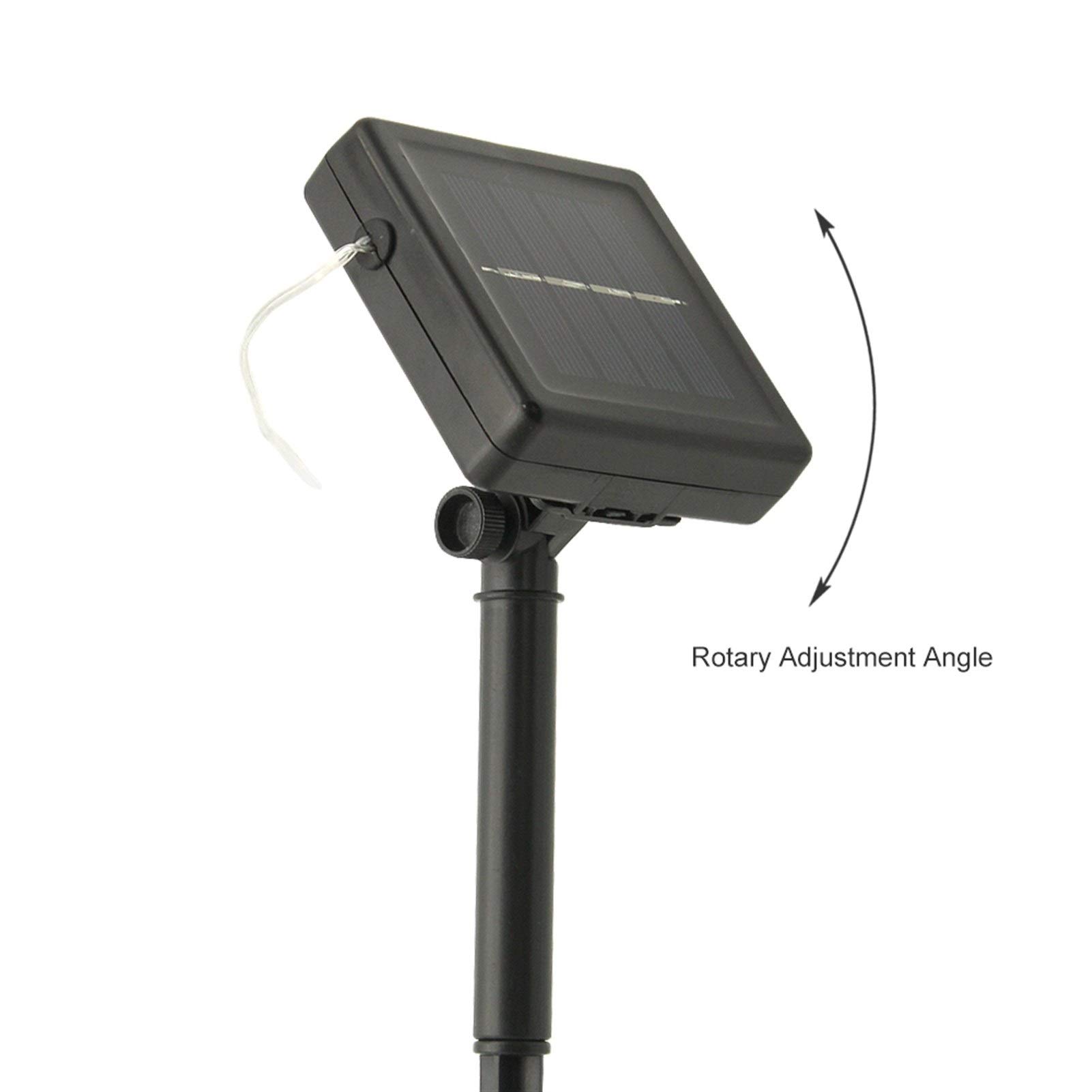 2 tryby Zewnętrzne girlandy świetlne na energię słoneczną 10M 20M Lampy solarne LED 100/200 diod LED Wodoodporna dekoracja świąteczna do ogrodowych lamp ulicznych (20m 200 diod LED ciepła biel)