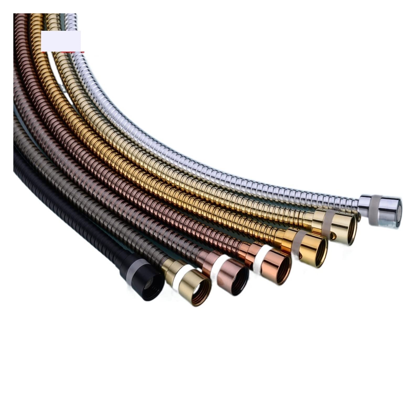 REMSEY Tubo Doccia ad Alta Pressione Tubo Doccia 150 cm Tubo Doccia in Acciaio Inox Tubo Flessibile for Il Tubo del Bagno del Tubo Flessibile Kindly (Color : Gold)
