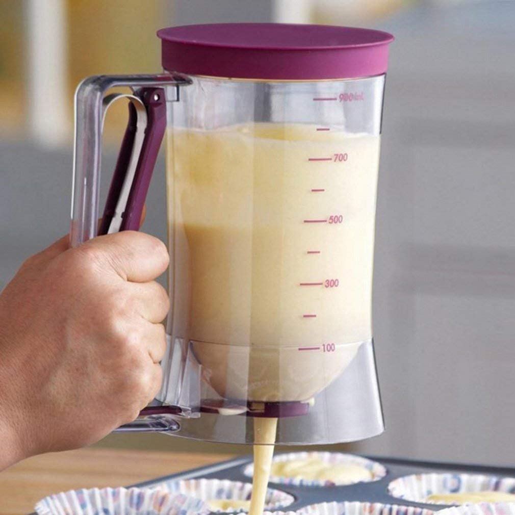 900 ml Cupcake Pancake Cake Cream Cake Mix Dozownik Dzbanek Pieczenie Essentials Maker Narzędzia kuchenne Lejek Miarka
