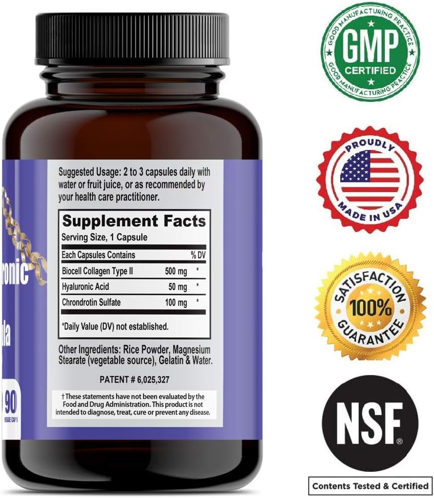 California Natural Hyaluronic Acid Formula Capsules, 90 Count