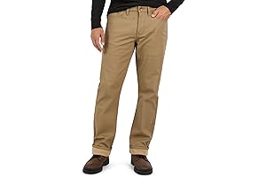 Fleece Lined Carhartt Men's Heavy Duty Regular Fit Loose Fit Firm Duck Pants