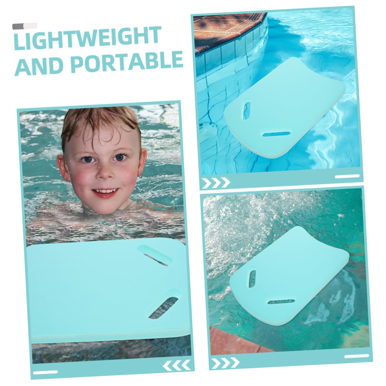 Parliky 2Pcs Swim Float Board for Beginners Pool Kickboard Training Aid Enhance Swimming Technique and Power for Pool and Open Water Training