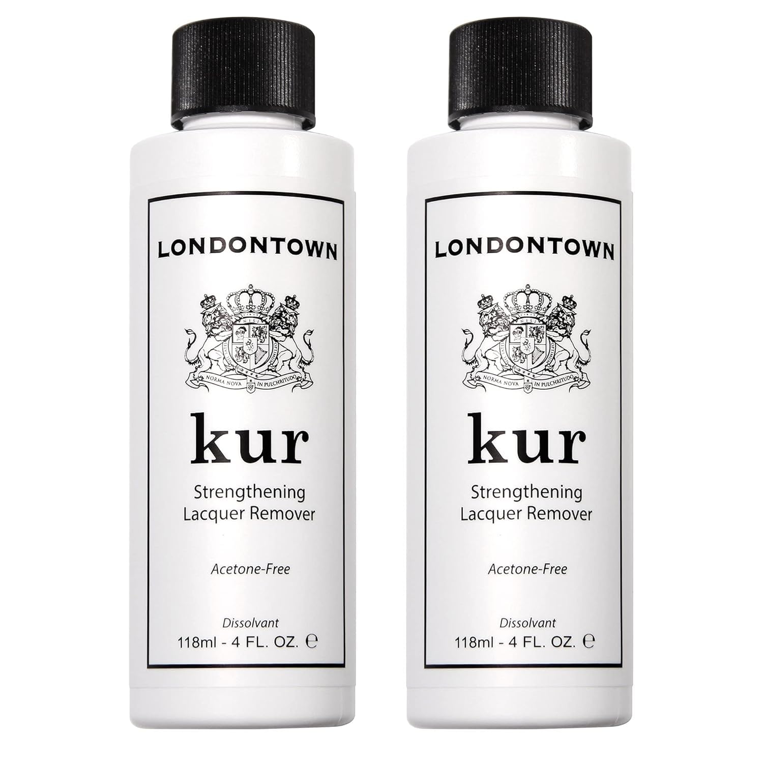 LONDONTOWN Acetone-Free Nail Polish Remover Fast-Acting Gentle Formula with Vitamins A E Removes Glitter Dark Polish Strengthens Hydrates