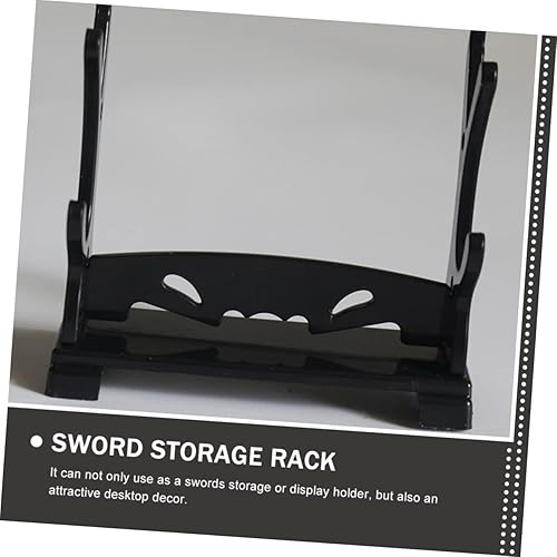 Miniatura 7 de 12 unids soporte de exhibición pequeño soporte de mesa soporte de plástico soporte de estante pequeño soporte de espadas organizador de espadas