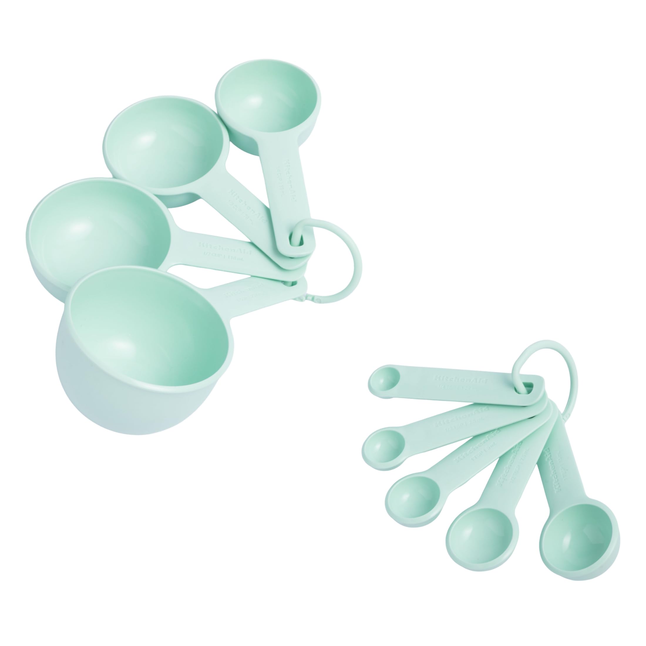 KitchenAid Measuring Cups and Spoon Set, 9 Piece, Spearmint