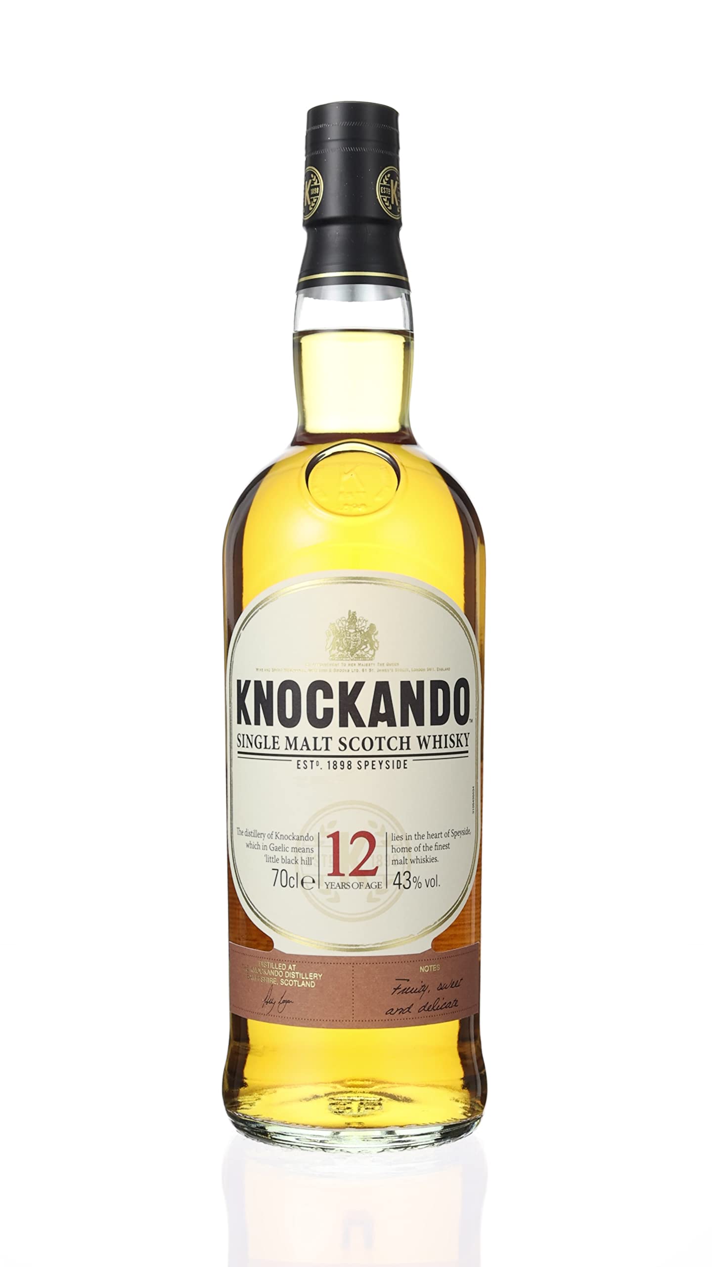 Knockando 12 Ans, Whisky Écossais Single Malt, 70cl Sous Étui (Lot de 2)