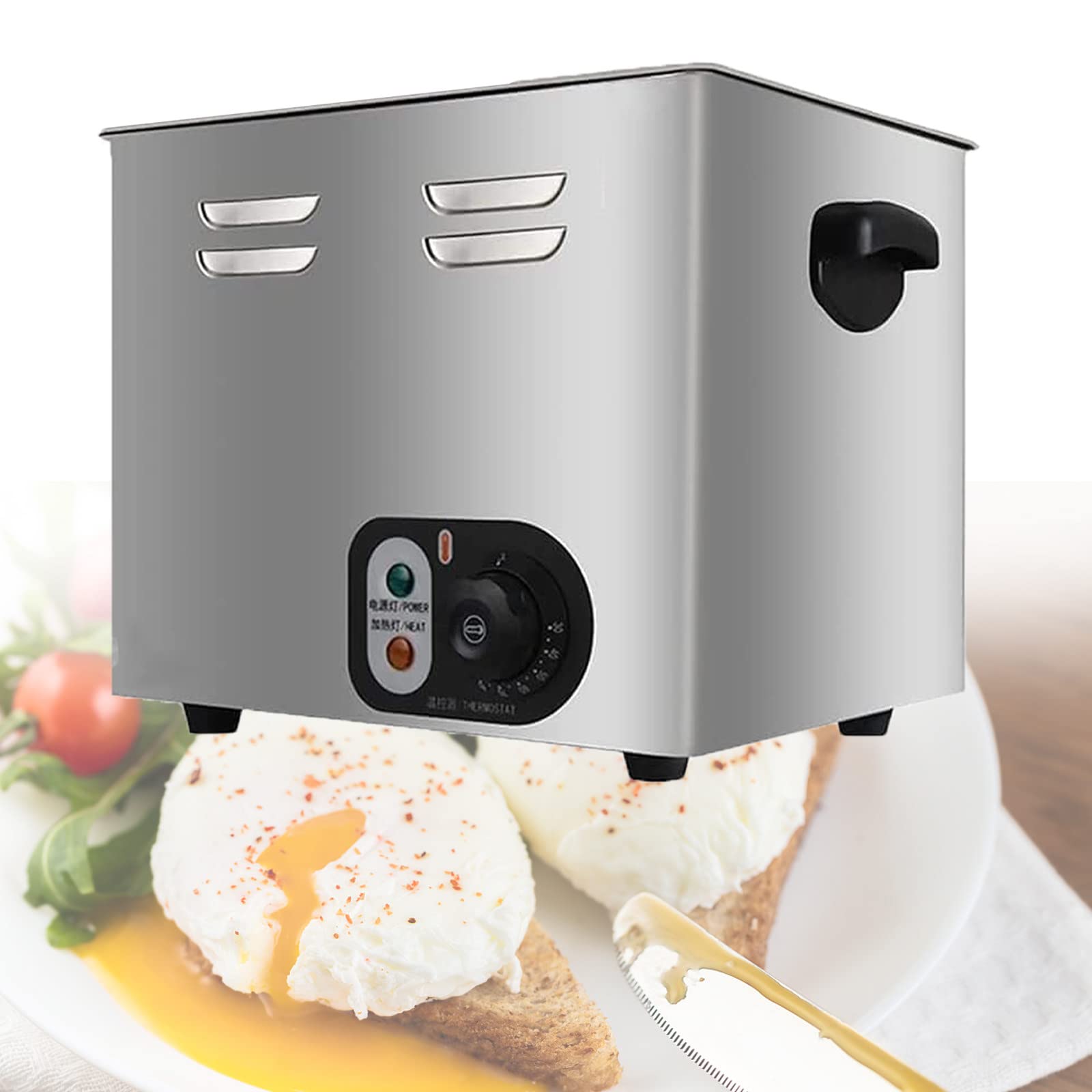 Commercial Hot Spring Egg Cooker 2600w 60 Egg Capacity Automatic Restaurant Egg Boiler Steamer,Automatic Half-Boiled Egg Soft-Boiled Egg Machine Omelette Device,110v