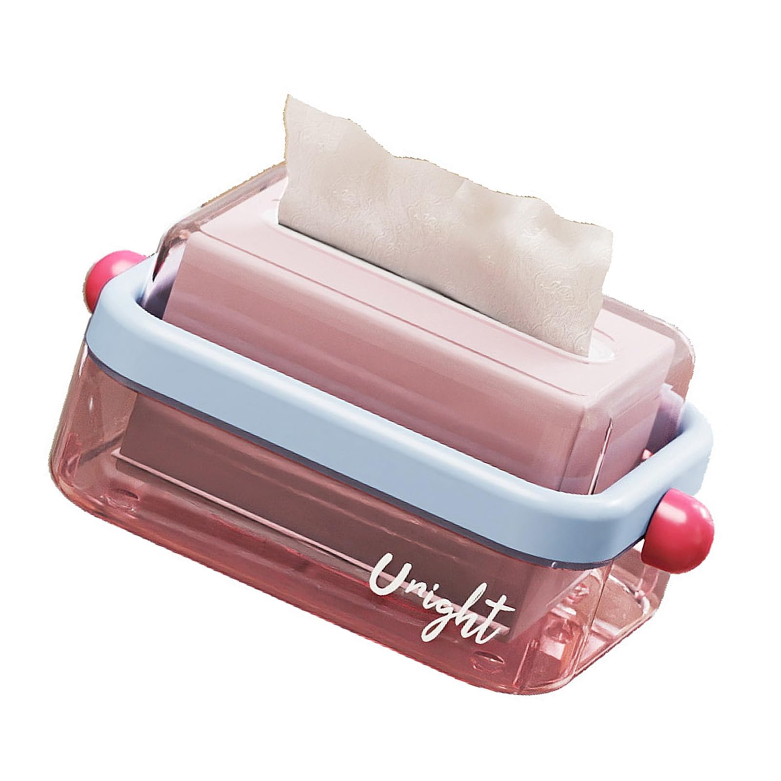 Modern Lift Function Tissue Dispenser Multipurpose Storage Container for Kitchen Countertops Bathroom Conceit Organization Multipurpose Tissue Storage Box