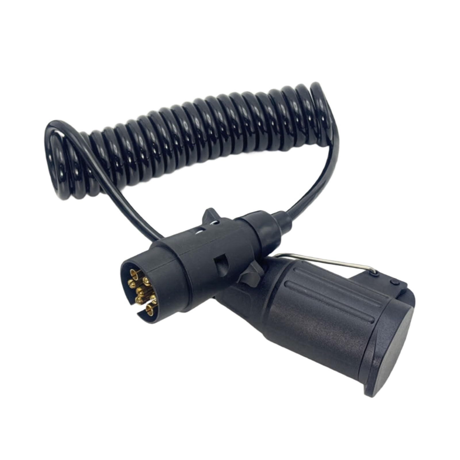 Odporny na zużycie adapter 12 V 7-pinowy na 13-pinowy złącze elektryczne spirale konstrukcja kabla holowniczego ABS złącze okablowania przyczepy