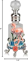 Vista 7 de SEVENBEES Botella de perfume de vidrio vintage de 0.4 fl oz, botellas de perfume rellenables, botella de perfume de cristal vacía con figura