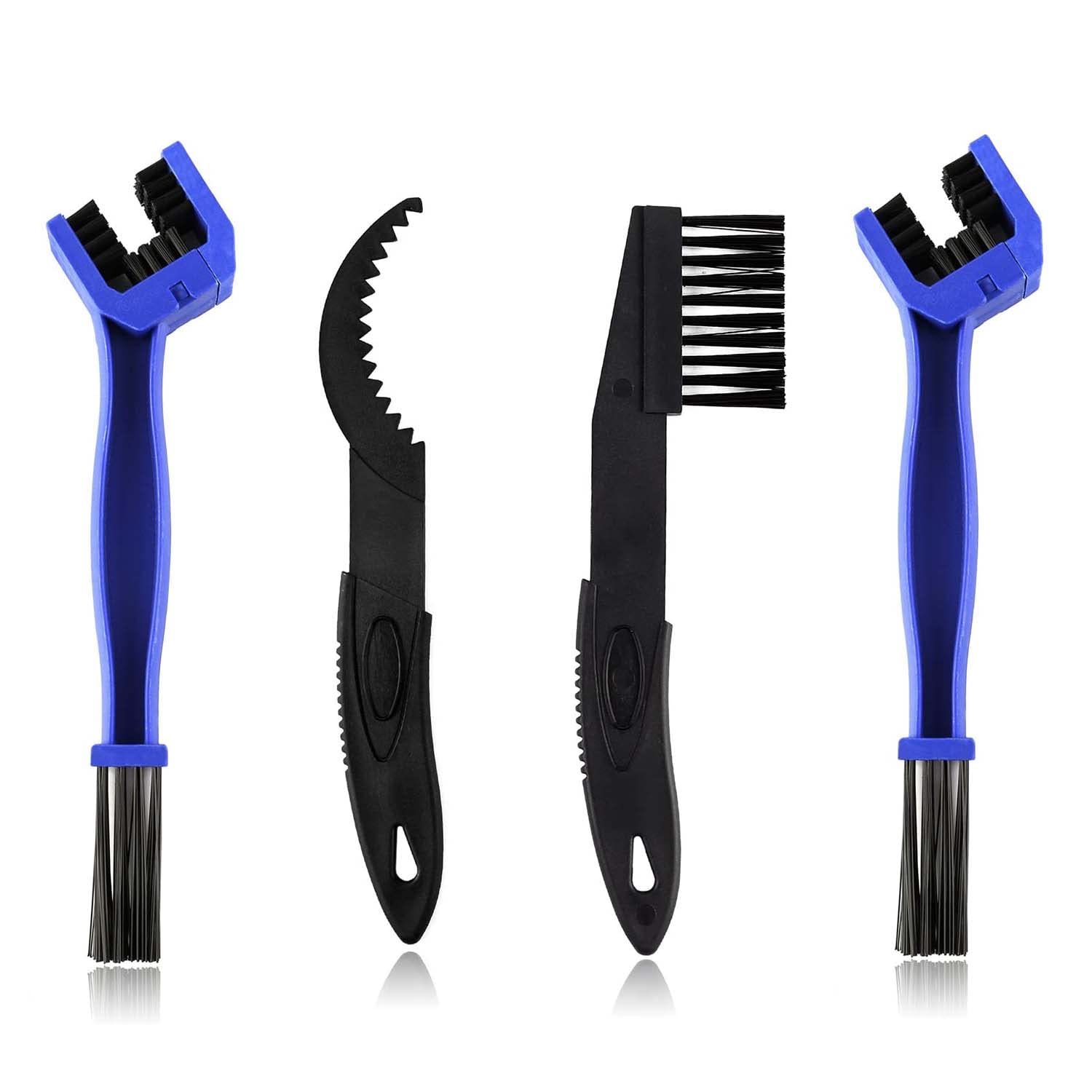 Arabest Bicycle Chain Cleaning Tool Set, 4 PCS Bike Chain Crankset Brush, Stable and Durable Bike Chain Brush, Chain Cleaner Tool for Motorcycle MTB Mountain Road Bike