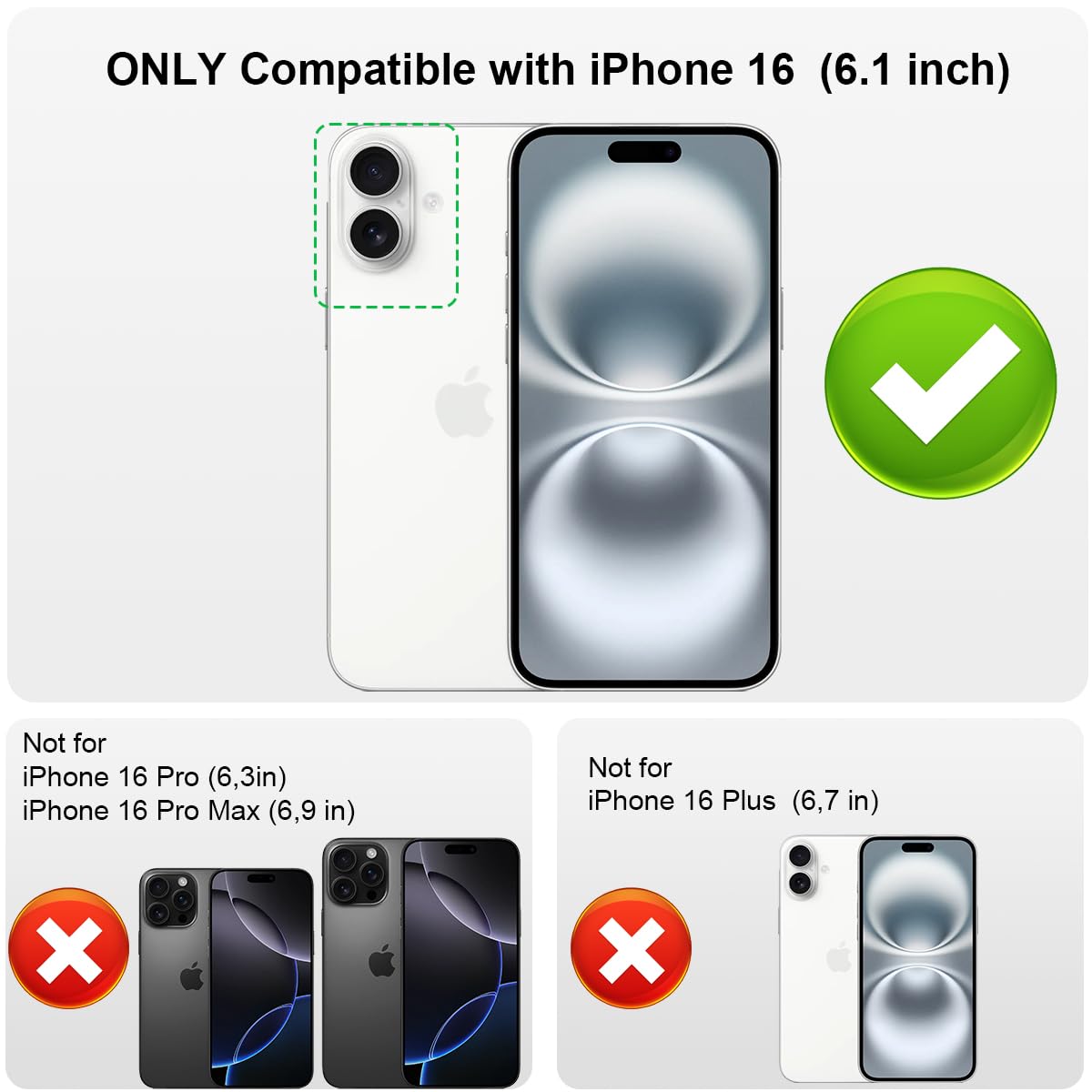 Garegce Case Compatible with iPhone 16 Silicone Soft Ultra Slim Shockproof Bumper Anti-Yellowing Cover Anti-Fingerprint with Microfiber Lining- White - Image 2