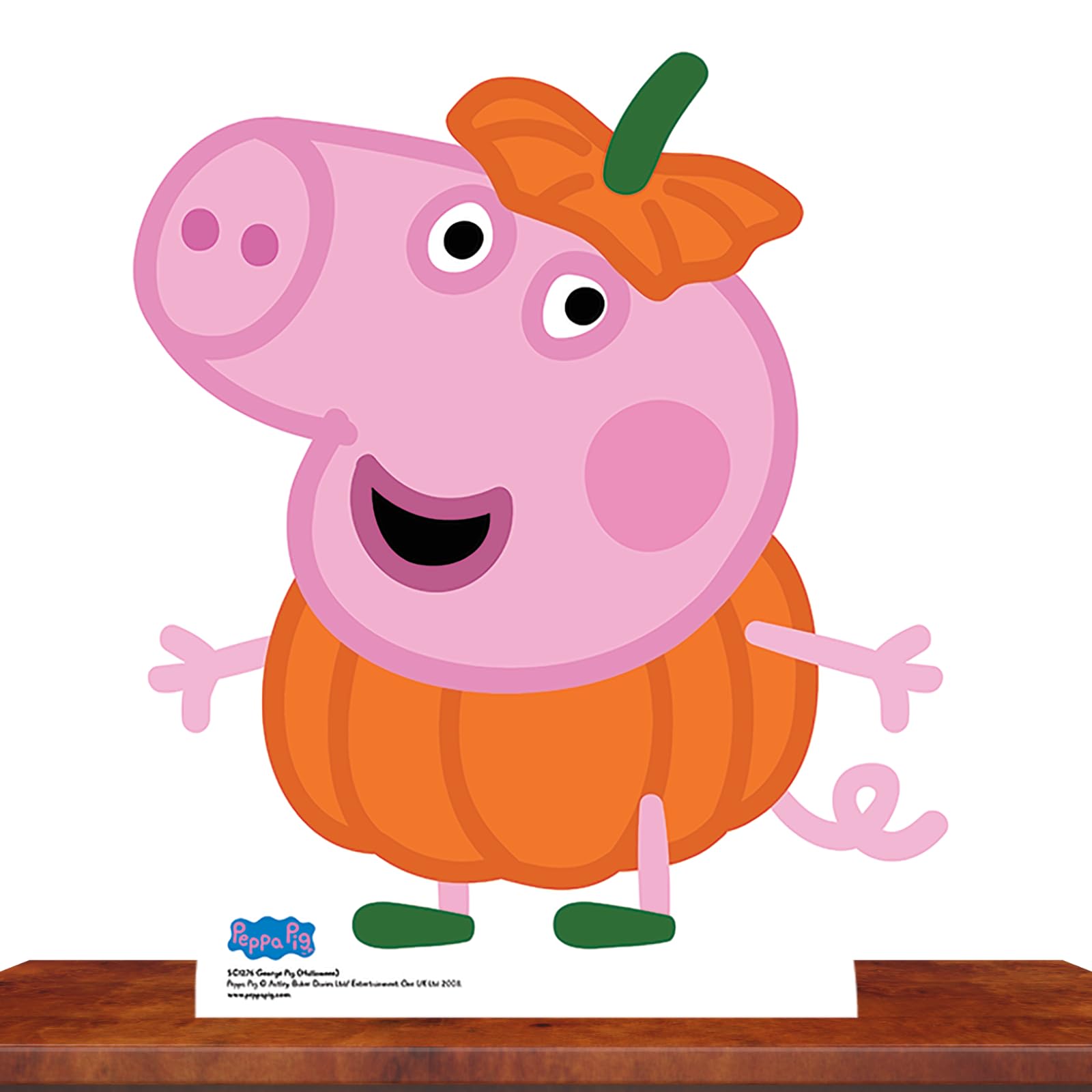 STAR CUTOUTSStar Cutouts Ltd SC1276 Official Star George (Peppa Pig Party Halloween) Cardboard Cutout 54cm Tall, Multicolour