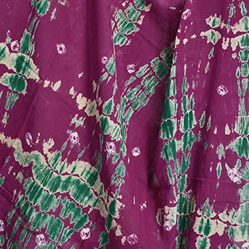 Image of Women's Pure Cotton Multi-Colored Traditional Authentic Tie Dye with Bandhej Bandhani Dupatta Chunni