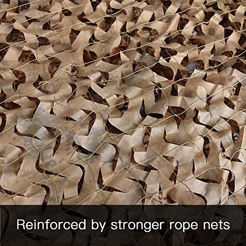 Image of LOOGU Custom Woodland Camo Netting Camping Military Hunting Camouflage Net 6.5 x 10ft, 6.5 x 26ft, 10 x 10ft, 10 x 13ft, 10 x 16.5ft, 13 x 16.5ft, 16.5 x 20ft, 20 x 20ft