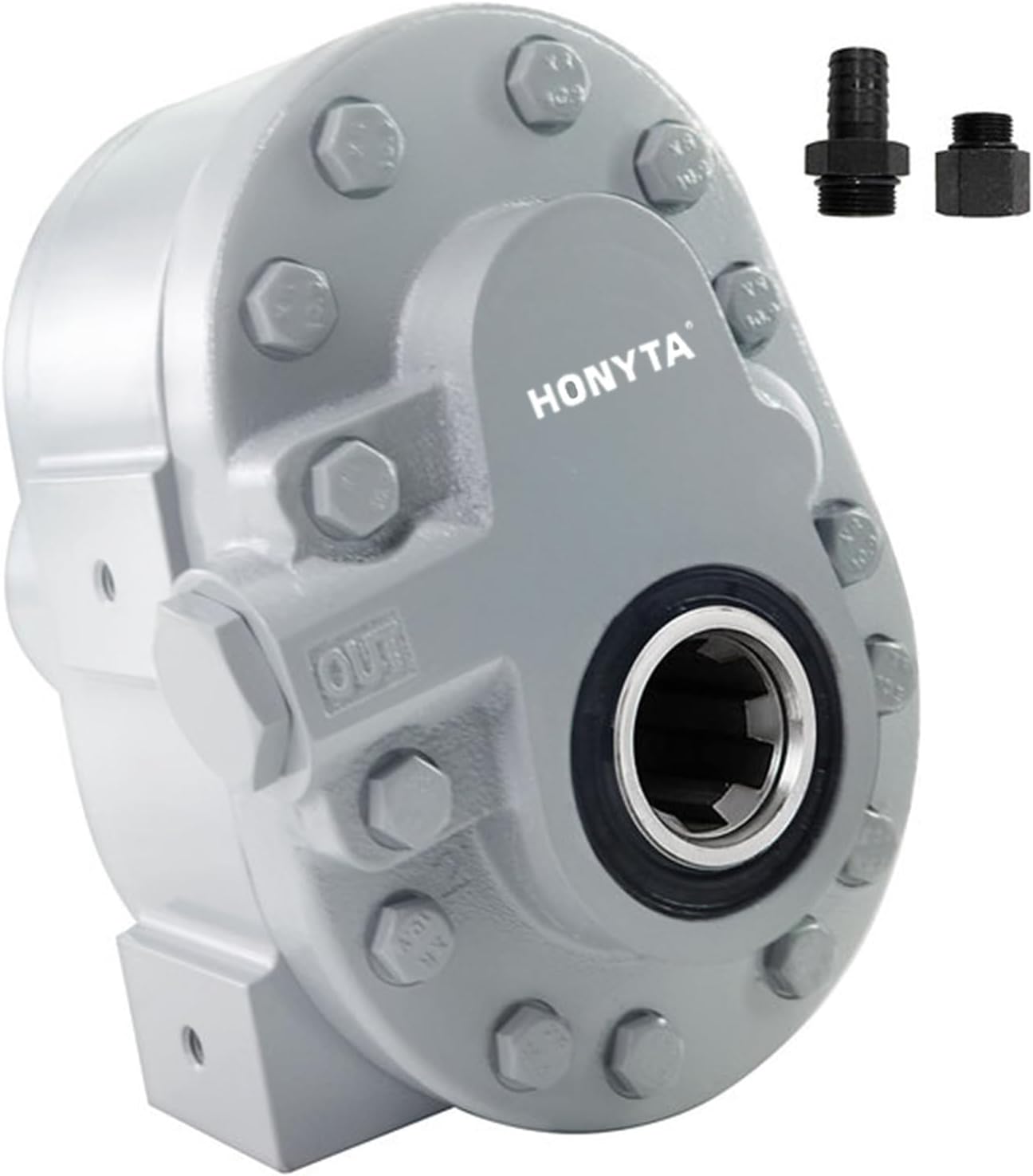 16.6GPM Hydraulic Pump for Tractors and Trucks Hydraulic PTO Pump 540 RPM 2250PSI Log Splitter 6 Teeth SAE16 Inlet And SAE12 Outlet for Dump Trailer Tractors and Scissor Lifts