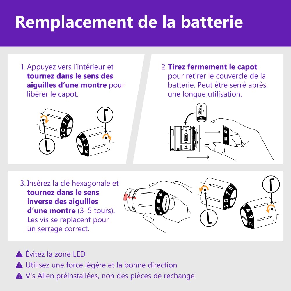Serrure connectée cylindre européen WAFERLOCK C760, IP68 étanche, résistance au feu, app Bluetooth, badge RFID/code PIN, anti-perçage, 35/35–50 mm (70–85 mm), nickel, EN15684