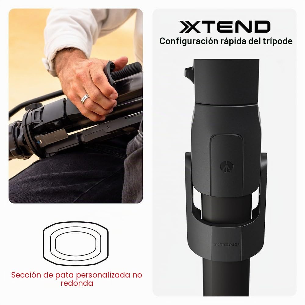 Manfrotto One Trípode Híbrido de Aluminio, para Foto & Vídeo, Carga 15kg, Columna Niveladora, Columna Horizontal 90°, Sistema Quick Release, Trípode Ligero para Cámaras DSLR & Mirrorless