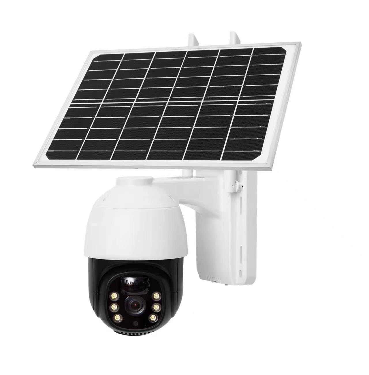 FOS Solar 5MP Full HD IR CCTV Security Camera with 10 Ah Li-Ion Battery (4G Enabled, 360° Rotation View, Night Vision, Remote Monitoring with Audio Video Recording, IP66 Waterproof)