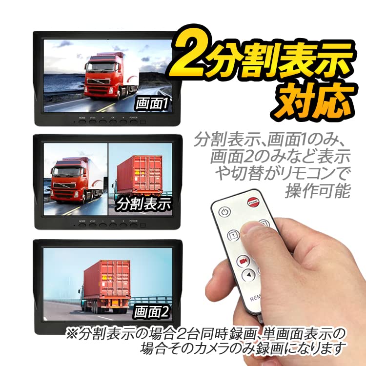 Amazon.co.jp: AHD専用 映像分割表示器 SDカード記録対応 車載用 RCA