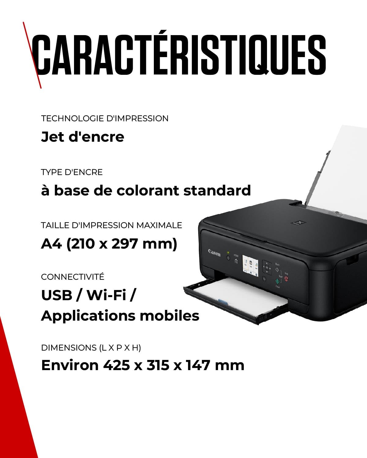 Canon 2228C006 Imprimante multifonction Jet d'encre A4 Noir
