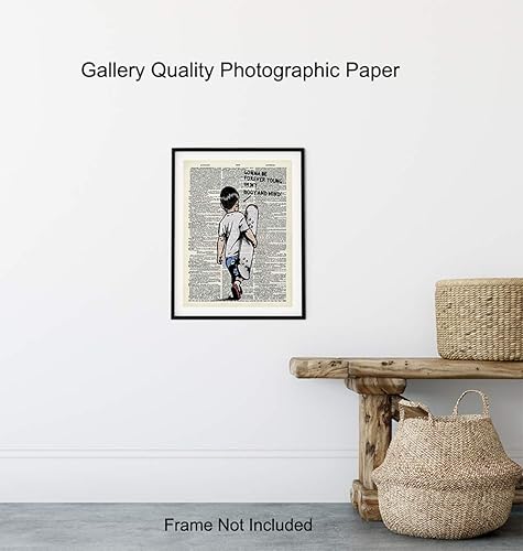 Miniatura 8 de Banksy Skateboard Motivational Upcycled Dictionary Wall Art - Inspirational Graffiti, Urban Street Art Poster Print - Home Decor for Nursery, Kids