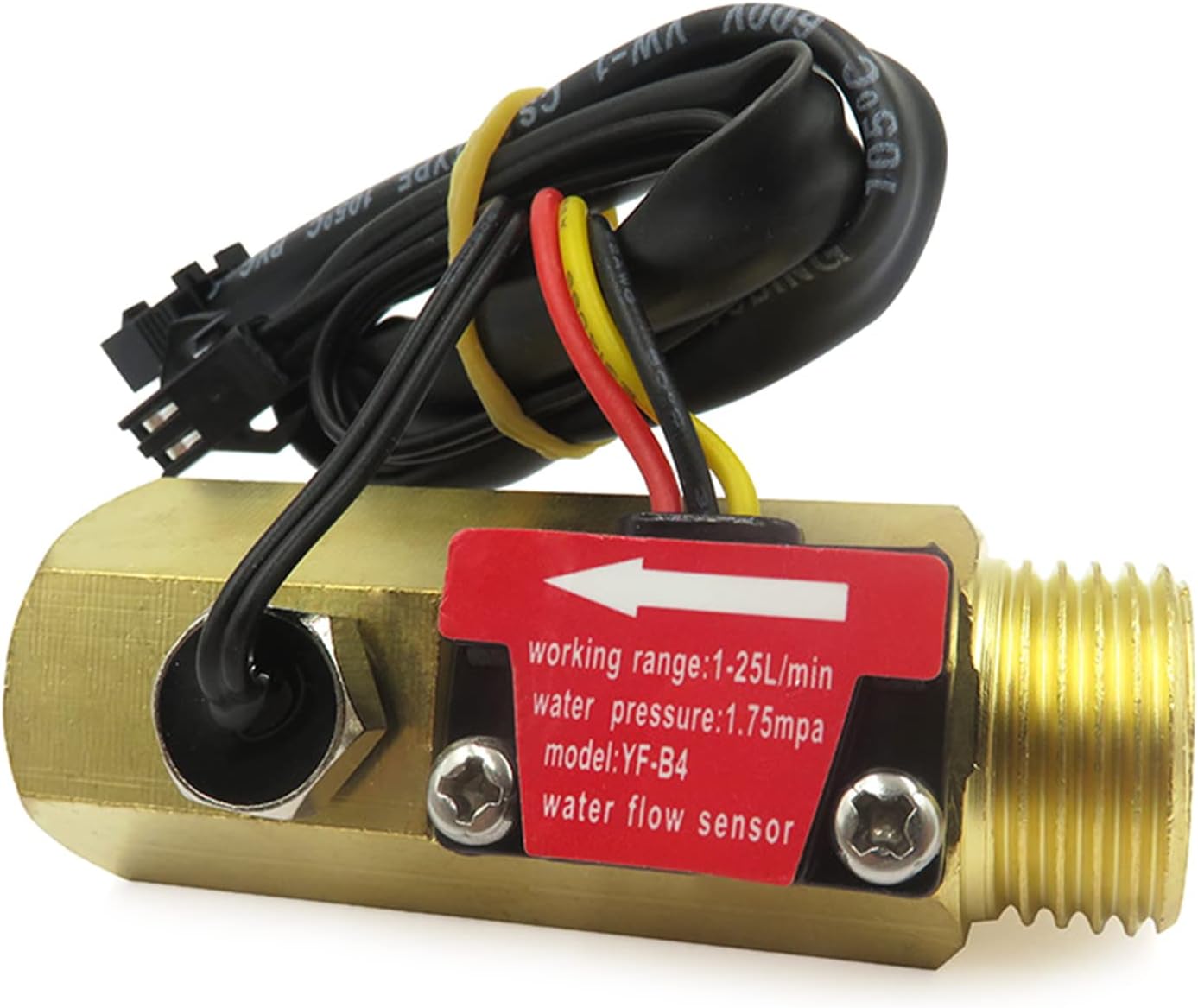 Amazon.com: G1/2'' Effect Flow Sensor Flowmeter 1-25L/Min Water Flow ...