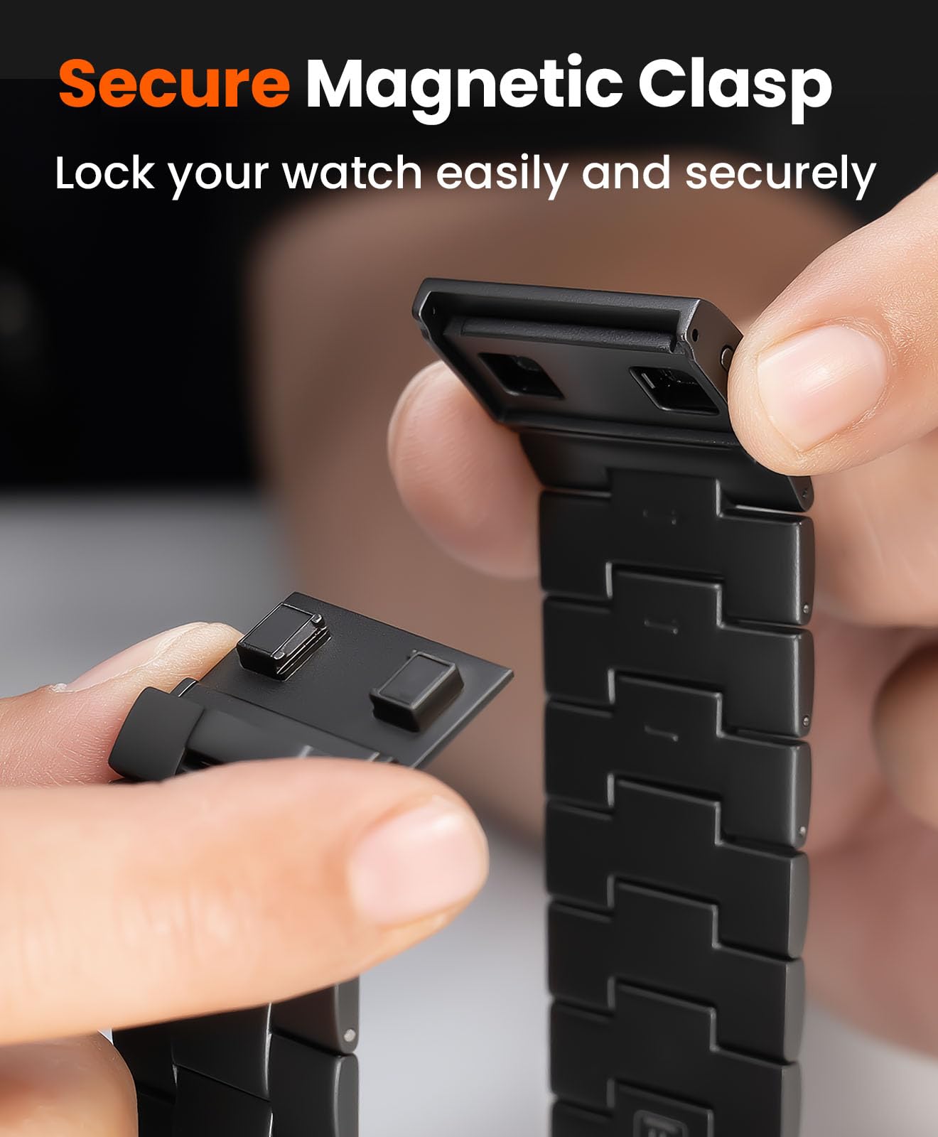 Cinturino CRNS01 in titanio compatibile con Apple Watch Ultra 3/2/1 49 mm, serie 11/10 46 mm, rivestimento DLC di grado militare, resistente ai graffi e perfetto abbinamento di colori da