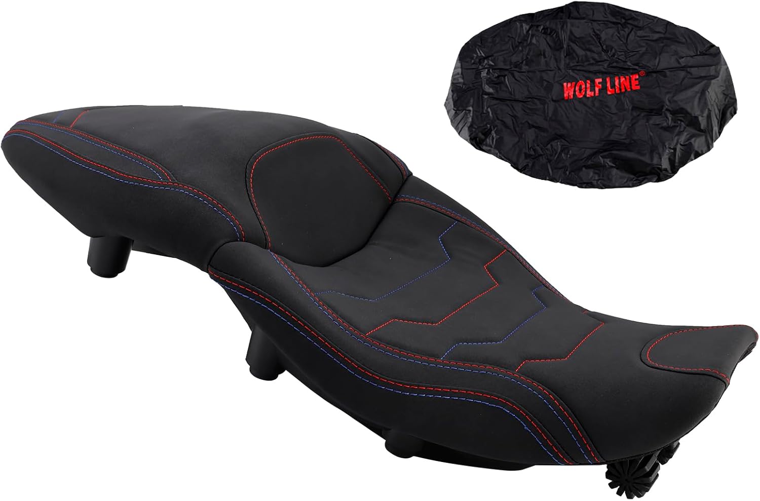 Areyourshop Rider & Passenger Seat Cushion - 40mm Lower for BMW S1000XR (2020-2024) & M1000XR 2024- - PU Cover, High Elasticity, Easy Installation