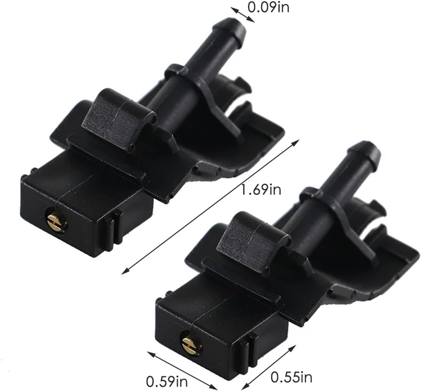 Windshield Wiper Nozzle Compatible With Toyota For Camry XV40 2006 2007 2008 2009 2010 2011 2pcs Front Windshield Wiper Washer Nozzle OE 85381-12300(4pcs)