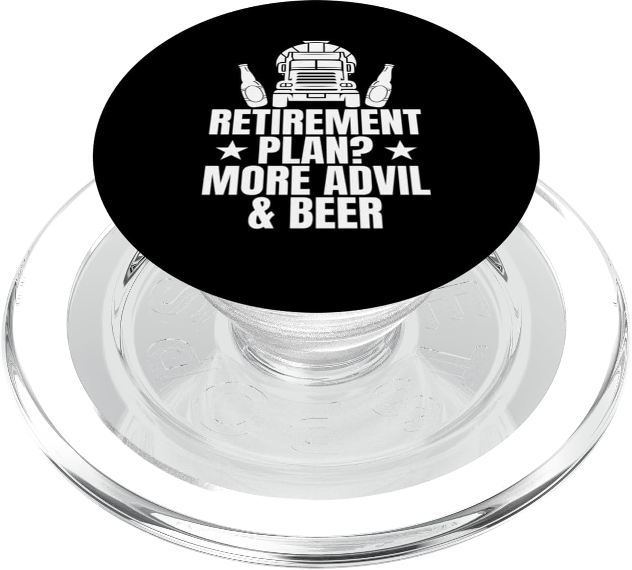 Retirement Plan? More Advil & Beer Concrete Worker Crew PopSockets PopGrip for MagSafe