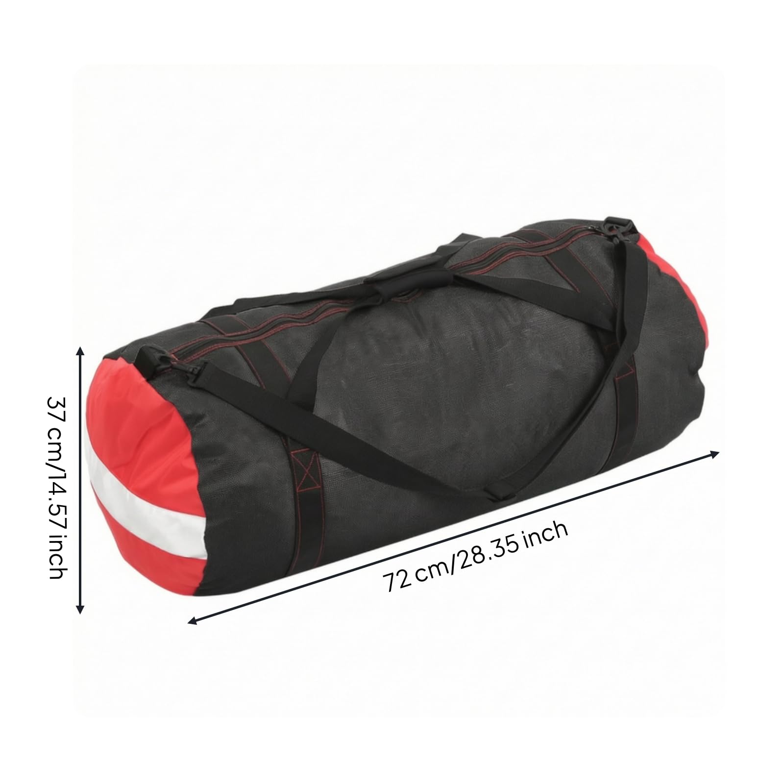 Amagogo Leicht Tasche mit Schultergurt, 72 × 37 cm, Schwarz, Color to 1