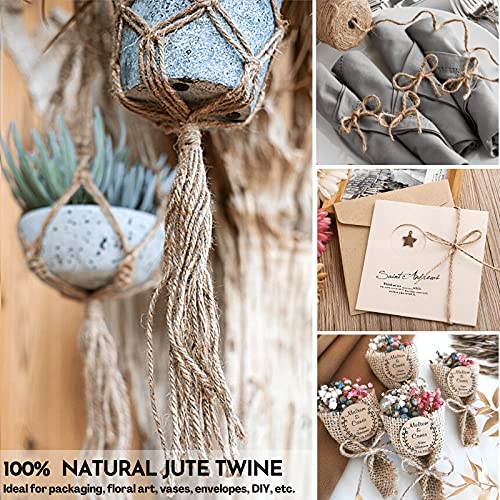 Jute-Twine-Natural-Hemp-Rope-for-Crafts-328-Feet-2-MM-Burlap-Banner-String-Roll-Garden-Ribbon-for-Climbing-Plants-Thick-Gift-Wrapping-Packing-Brown-Cord-Heavy-Duty-Outdoor-Decorative-Wired-Sisal